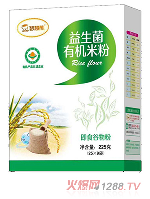 智慧熊益生菌有機(jī)米粉 盒裝